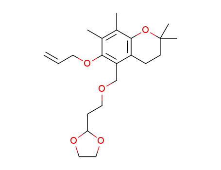 6-O-allyl-5-[2-(1,3-dioxolane-2-yl)-ethyloxy]-ethyl-2,2,7,8-chroman-6-ol