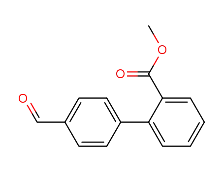 Molecular Structure of 144291-47-4 (Methyl 2-(4-formylphenyl)benzoate)