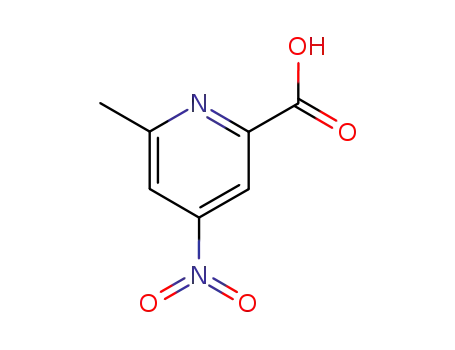 Molecular Structure of 30235-16-6 (6-Methyl-4-nitropyridine-2-carboxylic acid)