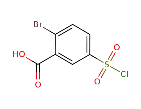 Molecular Structure of 3285-31-2 (2-BROMO-5-CHLOROSULFONYL-BENZOIC ACID)