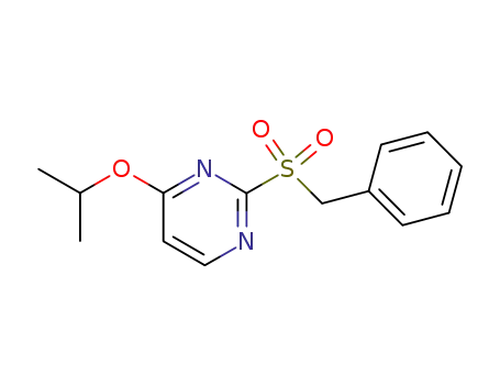Pyrimidine, 4-(1-methylethoxy)-2-[(phenylmethyl)sulfonyl]-