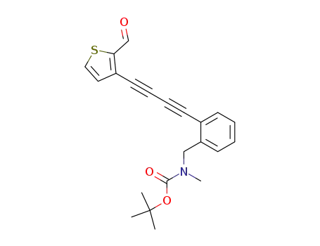 {2-[4-(2-formyl-thiophen-3-yl)-buta-1,3-diynyl]-benzyl}-methyl-carbamic acid <i>tert</i>-butyl ester