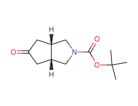 Molecular Structure of 146231-54-1 (cis-5-Oxohexahydrocyclopenta[c]pyrrole-2(1H)-carboxylic acid tert-butyl ester)