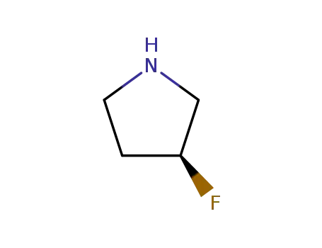 Molecular Structure of 136725-54-7 ((R)-3-FLUORO-PYRROLIDINE)