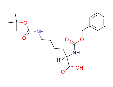 Molecular Structure of 66845-42-9 (N-Benzyloxycarbonyl-N'-(tert-Butoxycarbonyl)-L-lysine)