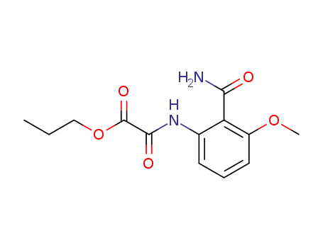 Acetic acid, [[2-(aminocarbonyl)-3-methoxyphenyl]amino]oxo-, propyl
ester