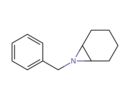 Molecular Structure of 24417-01-4 (7-Azabicyclo[4.1.0]heptane, 7-(phenylmethyl)-)