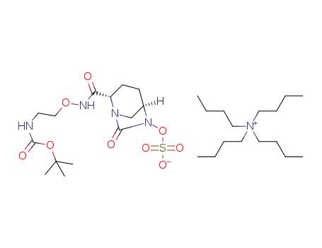 {2-[({[(2S,5R)-7-oxo-6-sulphooxy-1,6-diazabicyclo[3.2.1]oct-2-yl]carbonyl}amino)oxy]ethyl}carbamic acid tert-butyl ester tetrabutylammonium