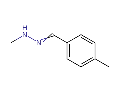 Molecular Structure of 40093-44-5 (Benzaldehyde, 4-methyl-, methylhydrazone)