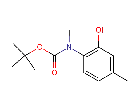 Molecular Structure of 76570-57-5 (Carbamic acid, (2-hydroxy-4-methylphenyl)methyl-, 1,1-dimethylethyl
ester)