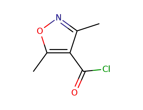 Molecular Structure of 31301-45-8 (3,5-DIMETHYLISOXAZOLE-4-CARBONYL CHLORIDE)