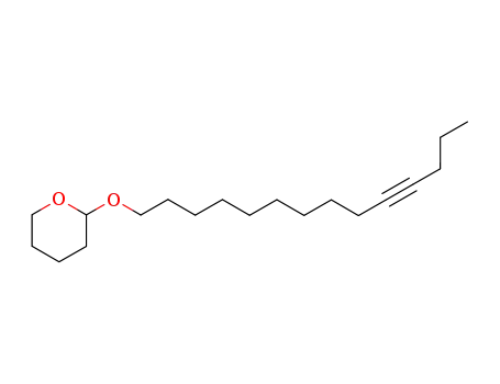 Molecular Structure of 86252-54-2 (2H-Pyran, tetrahydro-2-(10-tetradecynyloxy)-)