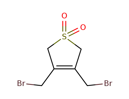 Molecular Structure of 18214-57-8 (3,4-bis(bromomethyl)-2,5-dihydrothiophene 1,1-dioxide)