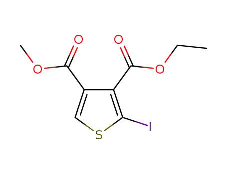 3-ethyl 4-methyl 2-iodothiophene-3,4-dicarboxylate