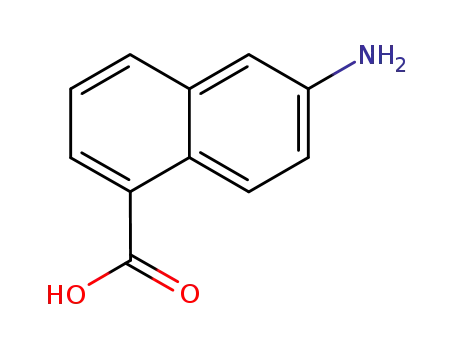 Molecular Structure of 32018-89-6 (6-Amino-1-naphthoic acid)