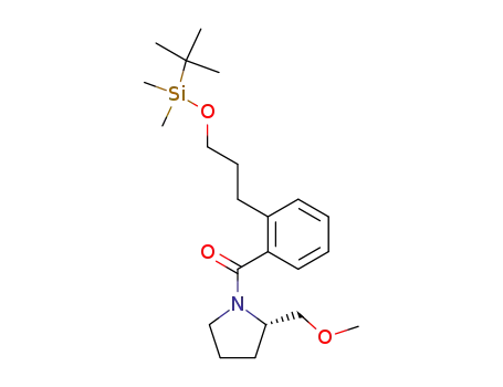(S)-2-<3-<(tert-butyldimethylsilyl)oxy>propyl>-1-<<2'-(methoxymethyl)pyrrolidinyl>carbonyl>benzene