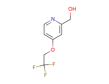 Molecular Structure of 103577-65-7 ([4-(2,2,2-Trifluoro-ethoxy)-pyridin-2-yl]-methanol)