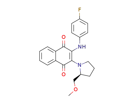 1,4-Naphthalenedione,
2-[(4-fluorophenyl)amino]-3-[(2S)-2-(methoxymethyl)-1-pyrrolidinyl]-
