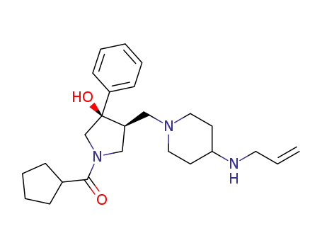 ((3R,4S)-4-((4-(allylamino)piperidin-1-yl)methyl)-3-hydroxy-3-phenylpyrrolidin-1-yl)(cyclopentyl)methanone
