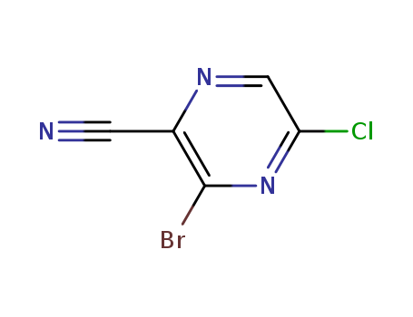 3-Bromo-5-chloropyrazine-2-carbonitrile  CAS NO.440124-25-4