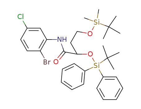 Butanamide,
N-(2-bromo-5-chlorophenyl)-4-[[(1,1-dimethylethyl)dimethylsilyl]oxy]-2-[[(
1,1-dimethylethyl)diphenylsilyl]oxy]-