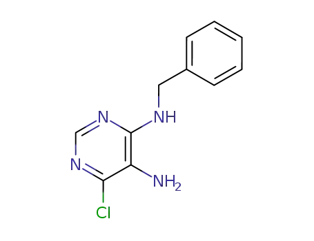 Molecular Structure of 15948-97-7 (N4-benzyl-6-chloropyrimidine-4,5-diamine)