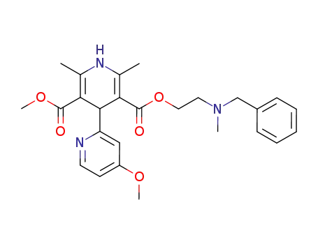 4-Methoxy-2',6'-dimethyl-1',4'-dihydro-[2,4']bipyridinyl-3',5'-dicarboxylic acid 5'-[2-(benzyl-methyl-amino)-ethyl] ester 3'-methyl ester