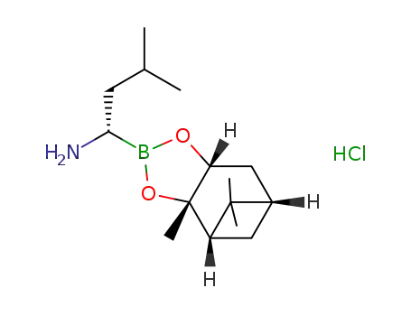 Molecular Structure of 945606-99-5 ((S)-BoroLeu-(-)-Pinanediol-hydrochloride)