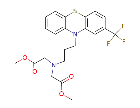 Glycine,
N-(2-methoxy-2-oxoethyl)-N-[3-[2-(trifluoromethyl)-10H-phenothiazin-10
-yl]propyl]-, methyl ester
