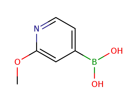 Molecular Structure of 762262-09-9 (2-Methoxypyridne-4-boronic acid)