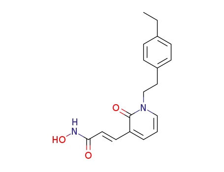 (E)-3-(1-(4-ethylphenethyl)-2-oxo-1,2-dihydropyridin-3-yl)-N-hydroxyacrylamide