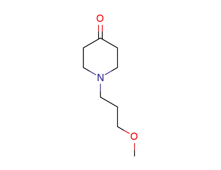 Molecular Structure of 16771-85-0 (1-(3-Methoxypropyl)piperidin-4-one)