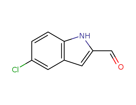 Molecular Structure of 53590-49-1 (5-CHLORO-1H-INDOLE-2-CARBALDEHYDE)