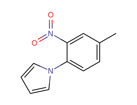 Molecular Structure of 59194-20-6 (1-(4-METHYL-2-NITROPHENYL)-1H-PYRROLE)