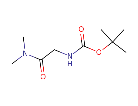 Molecular Structure of 72287-76-4 (Tert-butyl n-[2-(dimethylamino)-2-oxoethyl]carbamate)