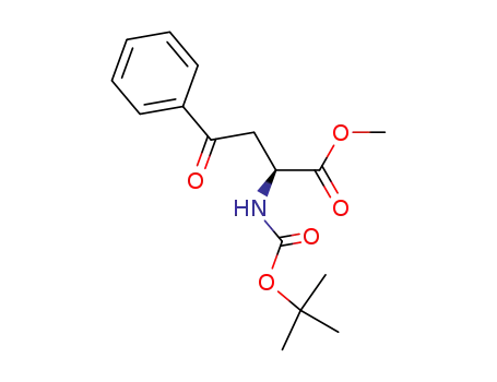 (2S)-2-tert-butoxycarbonylamino-4-oxo-4-phenylbutyric acid methyl ester