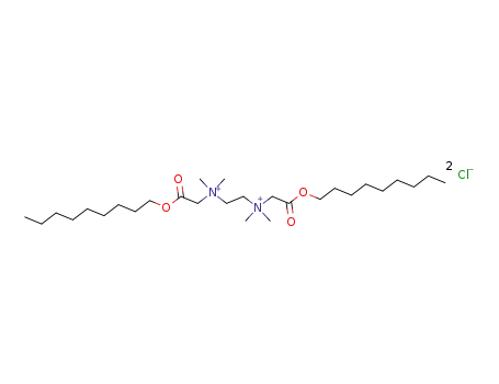 Molecular Structure of 21954-73-4 (1,2-Ethanediaminium,N,N,N',N'-tetramethyl-N,N'-bis[2-(nonyloxy)-2-oxoethyl]-, dichloride (9CI))