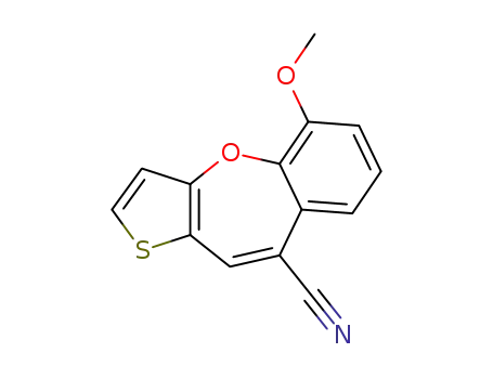 5-methoxybenzo[b]thieno[2,3-f]oxepine-9-carbonitrile