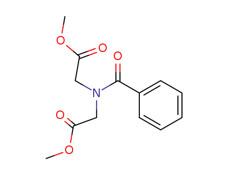Molecular Structure of 5410-11-7 (Acetic acid,(benzoylimino)di-, dimethyl ester (8CI))