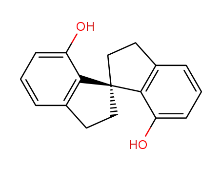 Molecular Structure of 223137-87-9 (2,2',3,3'-Tetrahydro-1,1'-spirobi[1H-indene]-7,7'-diol)