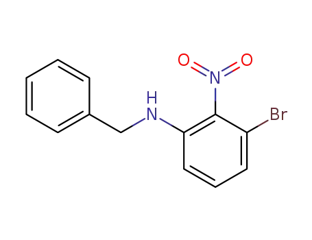 Benzenemethanamine, N-(3-bromo-2-nitrophenyl)-