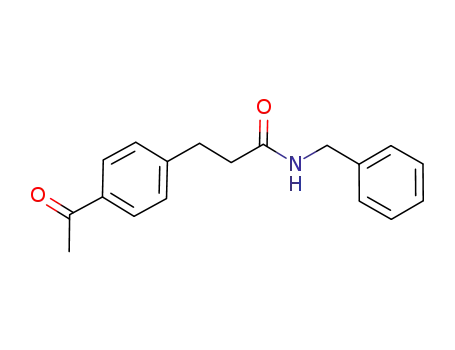 N-benzyl-3-(4-ethanoylphenyl)propanamide