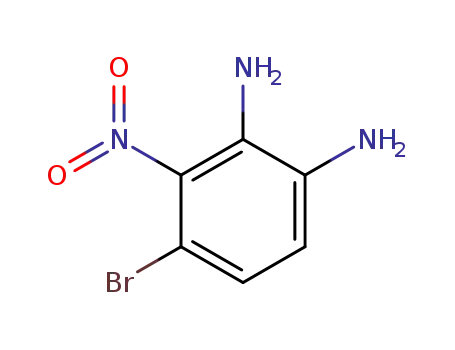 Molecular Structure of 147021-89-4 (4-Bromo-3-nitrobenzene-1,2-diamine)