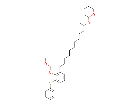 (2RS)-12-<2'-(Methoxymethoxy)-3'-(phenylthio)phenyl>-2-(2-tetrahydropyranyloxy)dodecan
