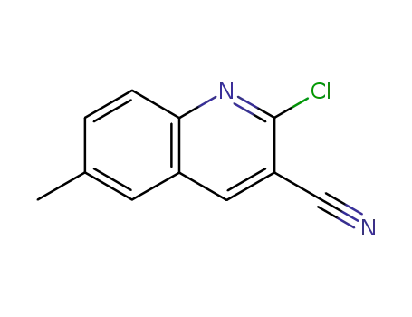 Molecular Structure of 483287-37-2 (2-CHLORO-6-METHYLQUINOLINE-3-CARBONITRILE)