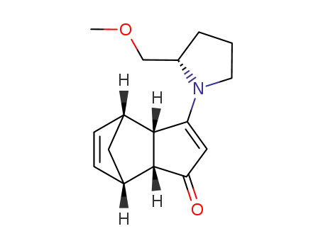 (3aS,4R,7S,7aR)-3-((S)-2-Methoxymethyl-pyrrolidin-1-yl)-3a,4,7,7a-tetrahydro-4,7-methano-inden-1-one