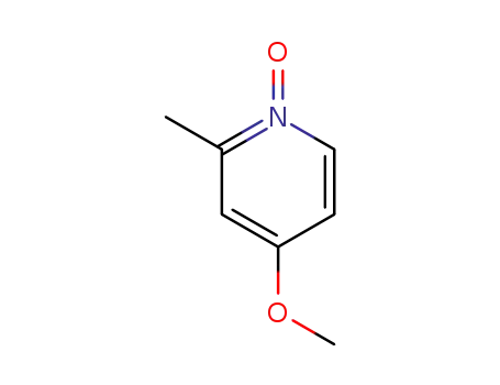 Molecular Structure of 6890-60-4 (2-METHYL-4-METHOXYPYRIDINE-N-OXIDE)
