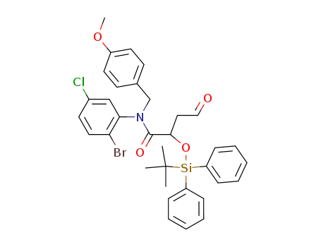 Butanamide,
N-(2-bromo-5-chlorophenyl)-2-[[(1,1-dimethylethyl)diphenylsilyl]oxy]-N-[(
4-methoxyphenyl)methyl]-4-oxo-
