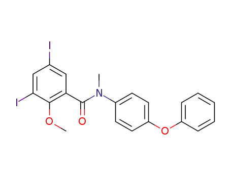 3,5-diiodo-2-methoxy-N-methyl-N-(4-phenoxyphenyl)benzamide