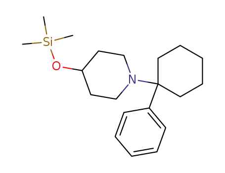Molecular Structure of 120807-81-0 (1-(1-Phenyl-cyclohexyl)-4-trimethylsilanyloxy-piperidine)